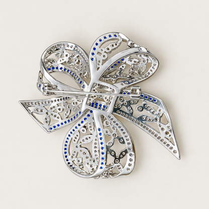 LISETTE Zircon Bow Brooch