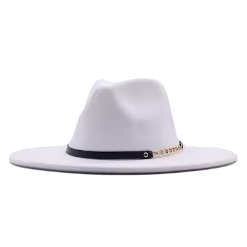 LUCIA Cotton-Blend Wide (9 cm) Brim Felt Fedora 56-59 cms
