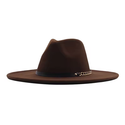LUCIA Wide Brim Felt Fedora