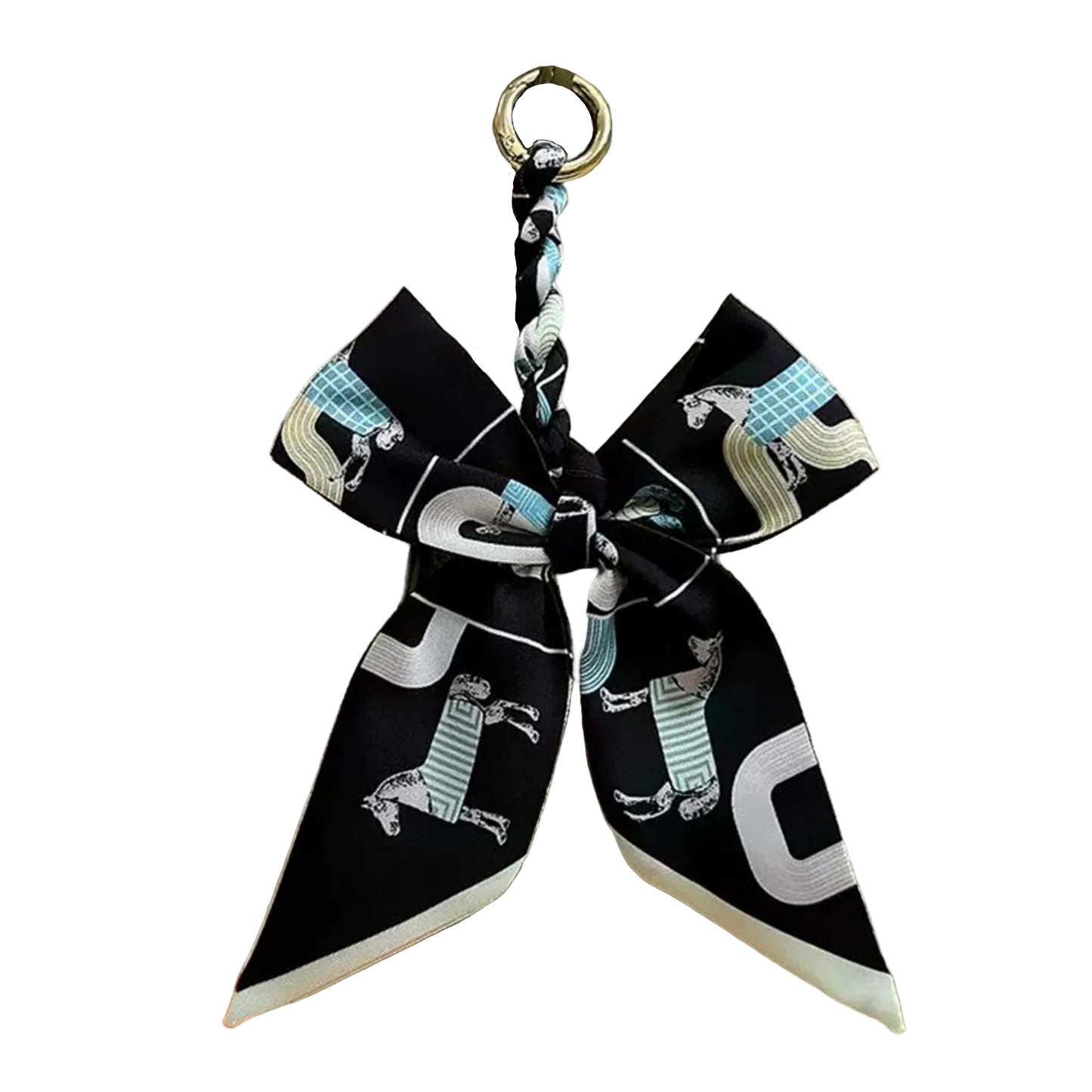 LYON Pre-tied Twilly Handbag or Keyring Bow - 16 x 20 cms