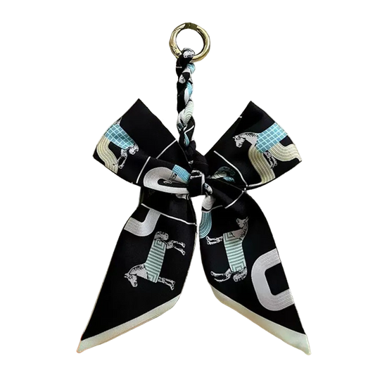 LYON Pre-tied Twilly Handbag or Keyring Bow - 16 x 20 cms