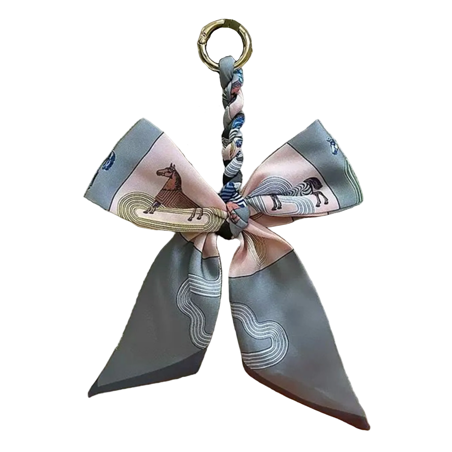 LYON Pre-tied Twilly Handbag or Keyring Bow - 16 x 20 cms