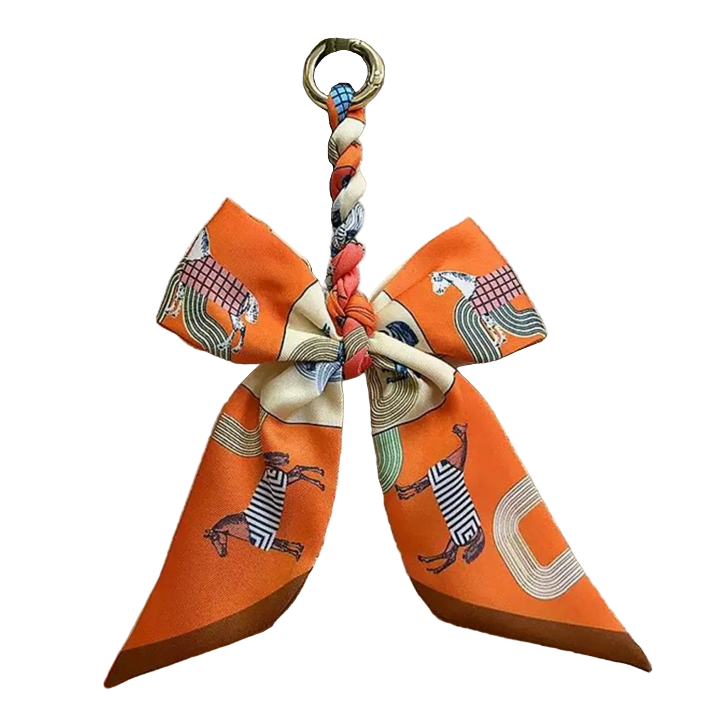 LYON Pre-tied Twilly Handbag or Keyring Bow - 16 x 20 cms