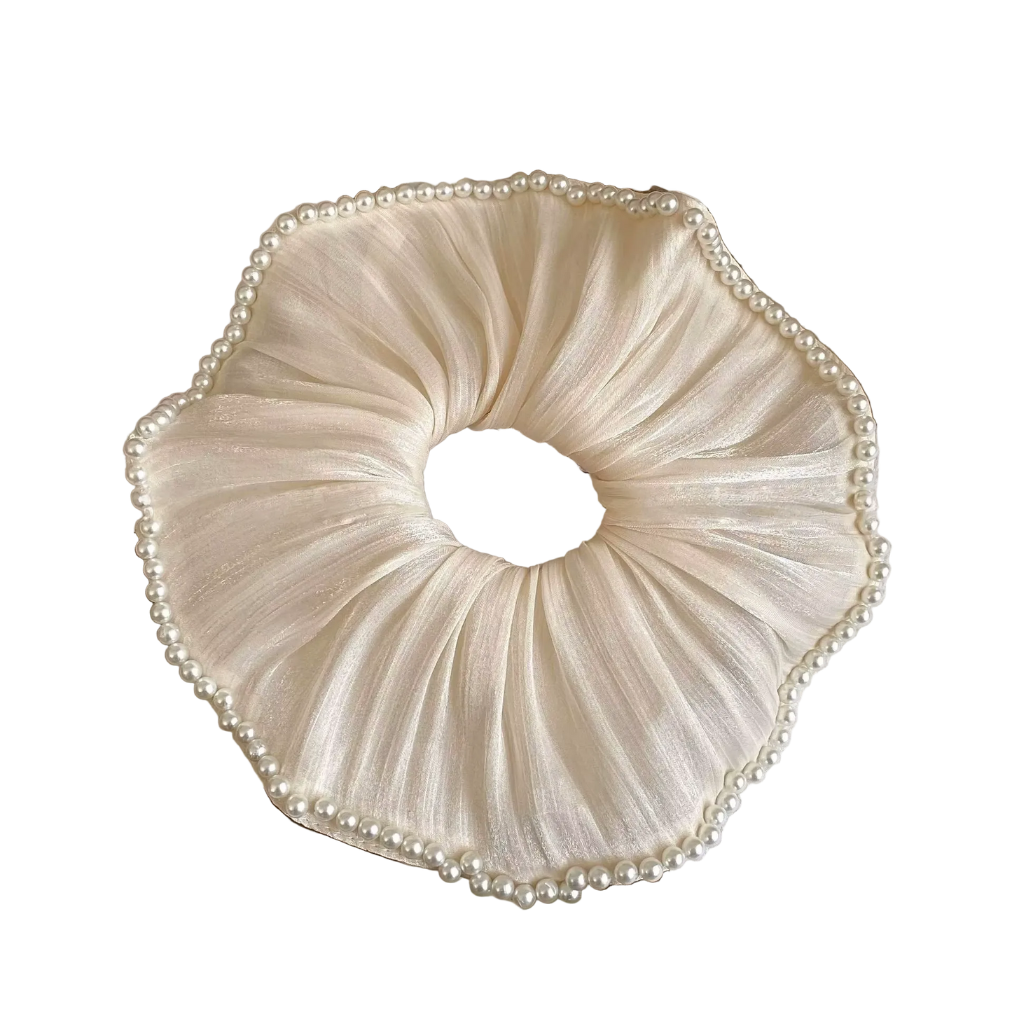 MARINA Organza, Pearl Edge Scrunchie