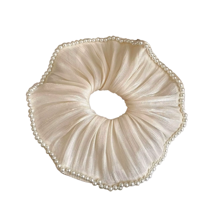 MARINA Organza, Pearl Edge Scrunchie