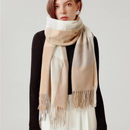 MARLOW Oversized, Cashmere Feel Plaid Scarf - 180 x 70 cms