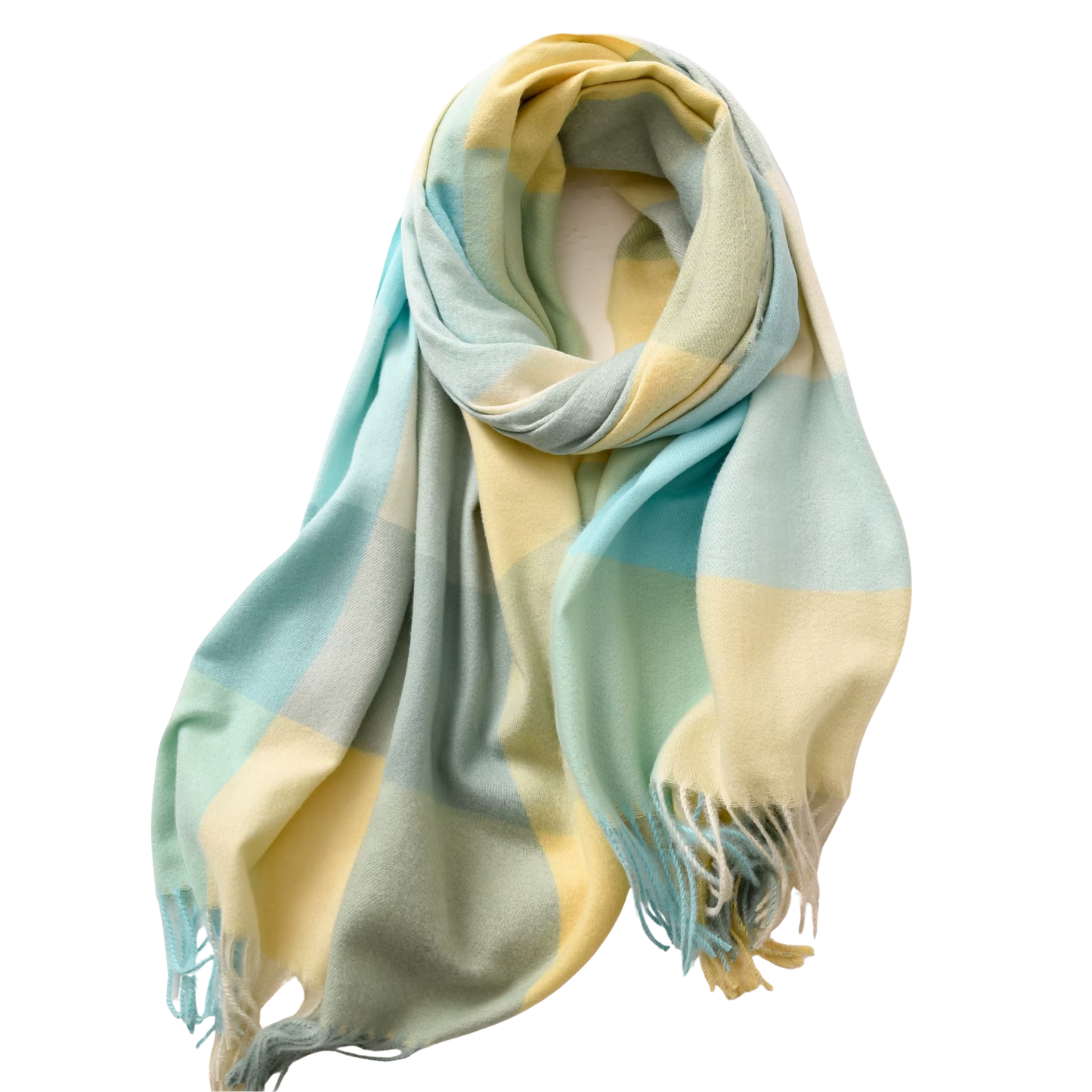 MARLOW Oversized, Cashmere Feel Plaid Scarf - 180 x 70 cms