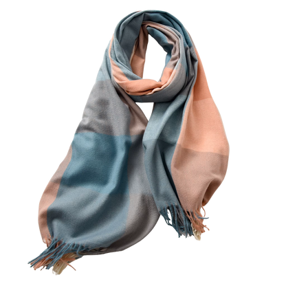 MARLOW Oversized, Cashmere Feel Plaid Scarf - 180 x 70 cms