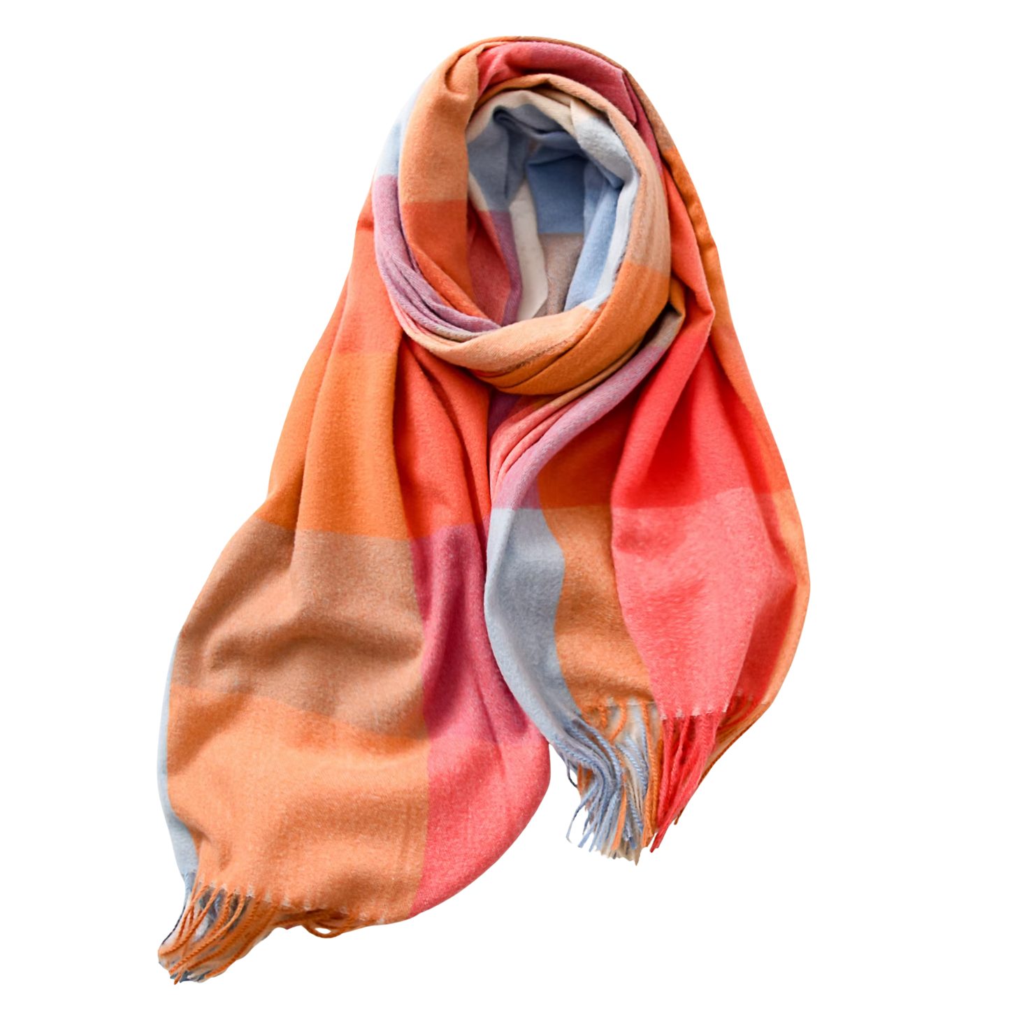 MARLOW Oversized, Cashmere Feel Plaid Scarf - 180 x 70 cms