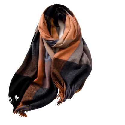 MARLOW Oversized, Cashmere Feel Plaid Scarf - 180 x 70 cms