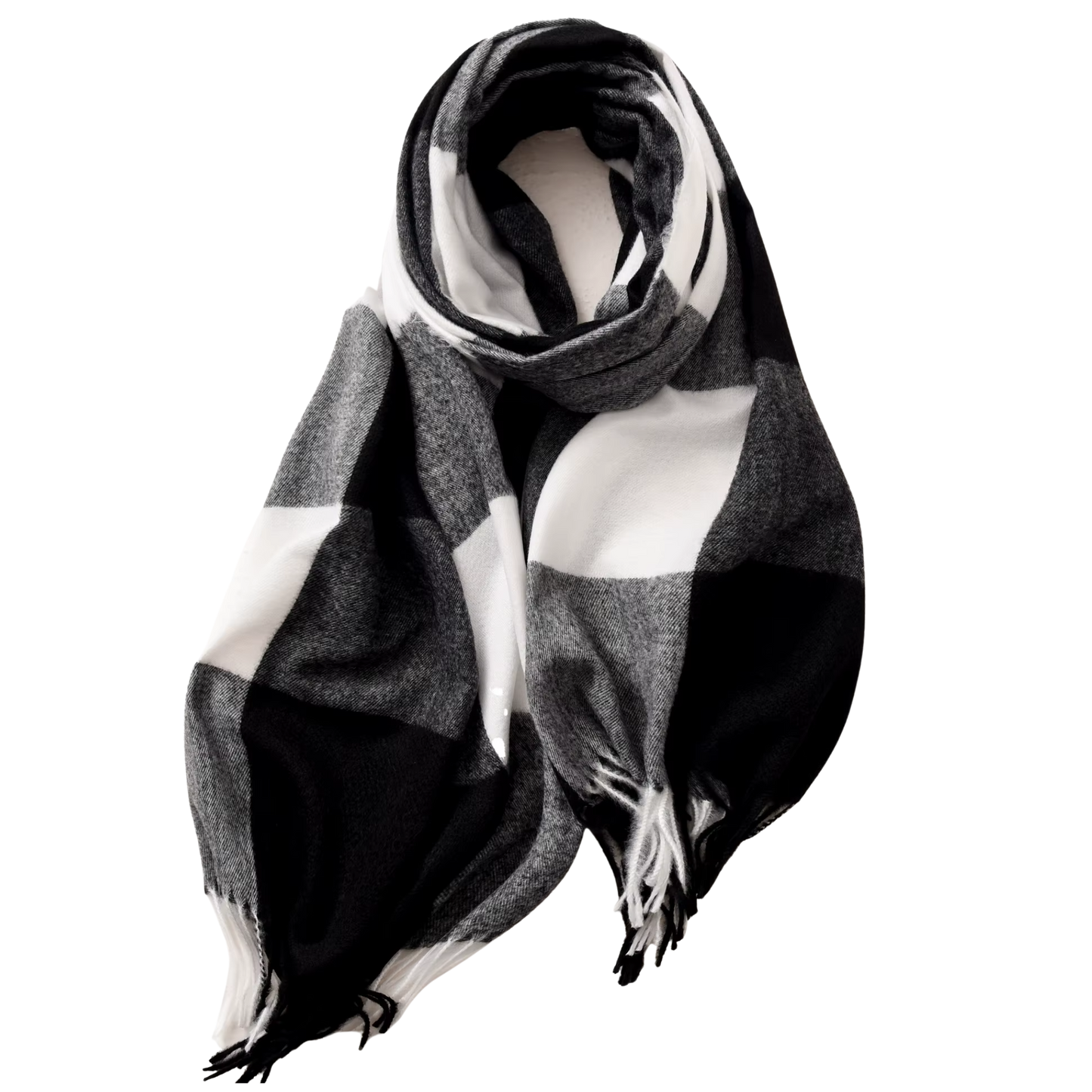 MARLOW Oversized, Cashmere Feel Plaid Scarf - 180 x 70 cms