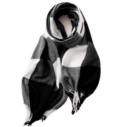 MARLOW Oversized, Cashmere Feel Plaid Scarf - 180 x 70 cms