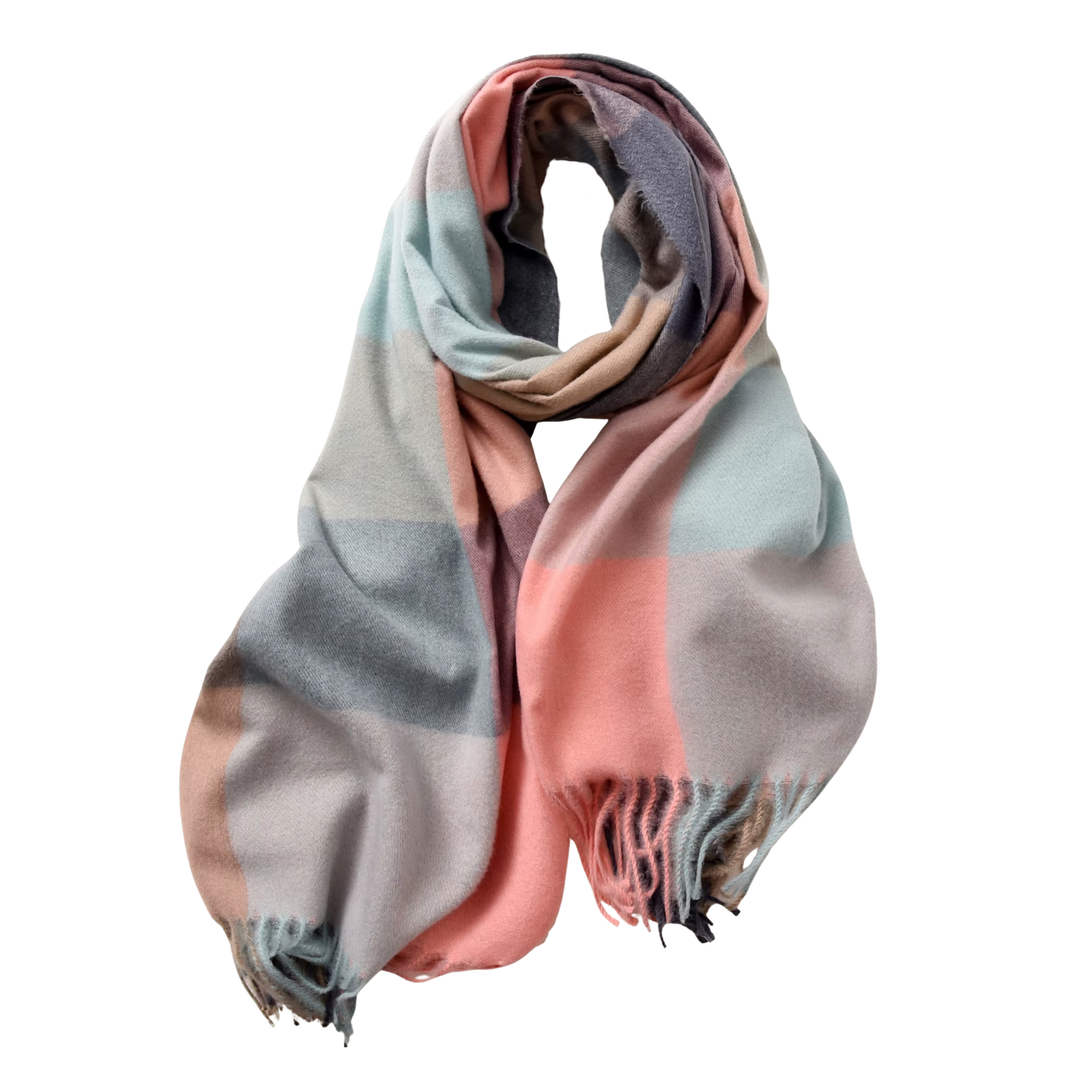 MARLOW Oversized, Cashmere Feel Plaid Scarf - 180 x 70 cms