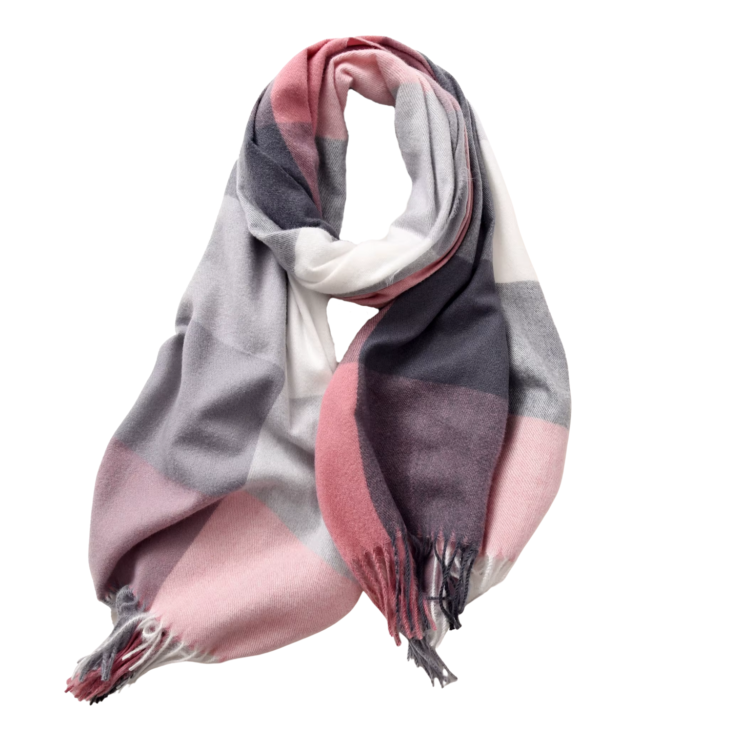 MARLOW Oversized, Cashmere Feel Plaid Scarf - 180 x 70 cms