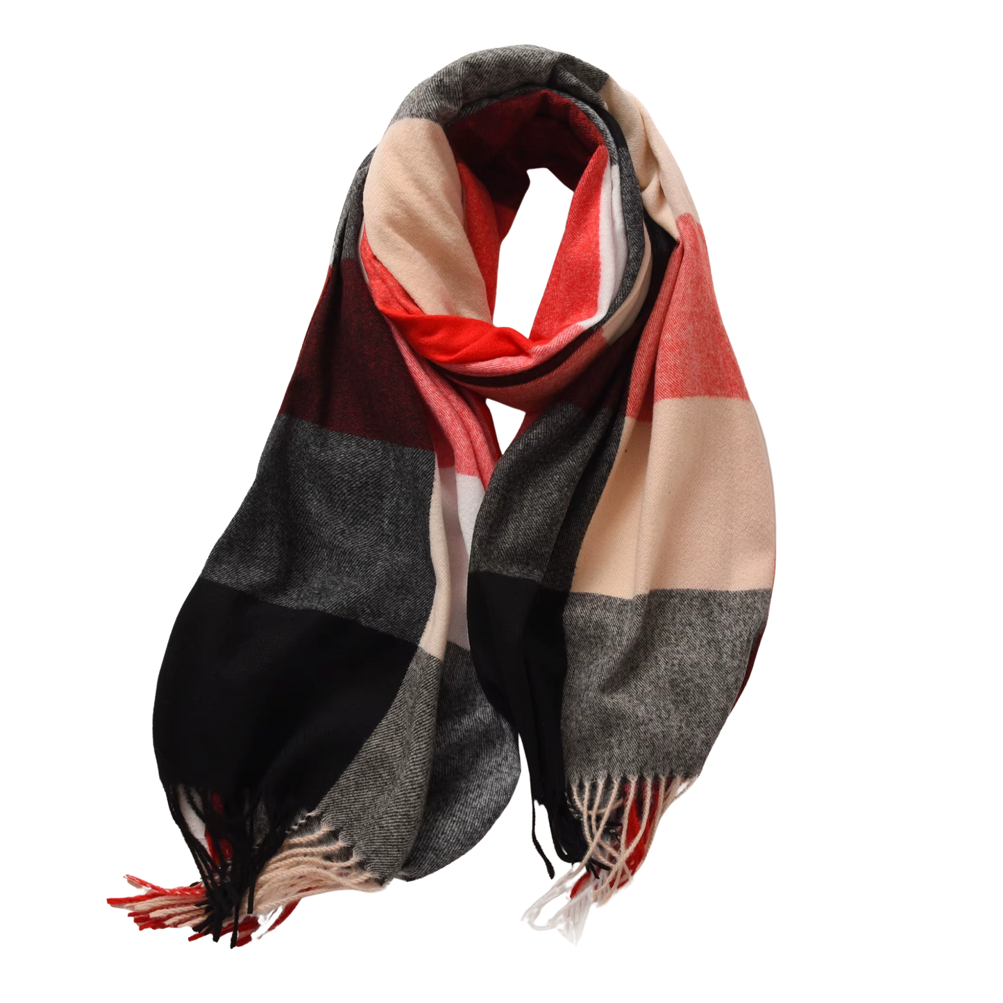 MARLOW Oversized, Ultra-Soft Plaid Scarf - 180 x 70 cm