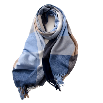 MARLOW Oversized, Cashmere Feel Plaid Scarf - 180 x 70 cms