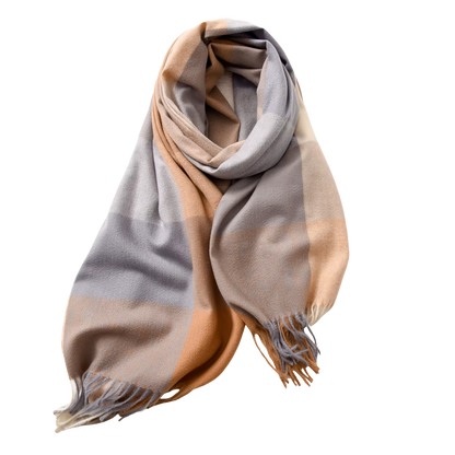 MARLOW Oversized, Ultra-Soft Plaid Scarf - 180 x 70 cm