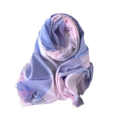 MARLOW Oversized, Cashmere Feel Plaid Scarf - 180 x 70 cms