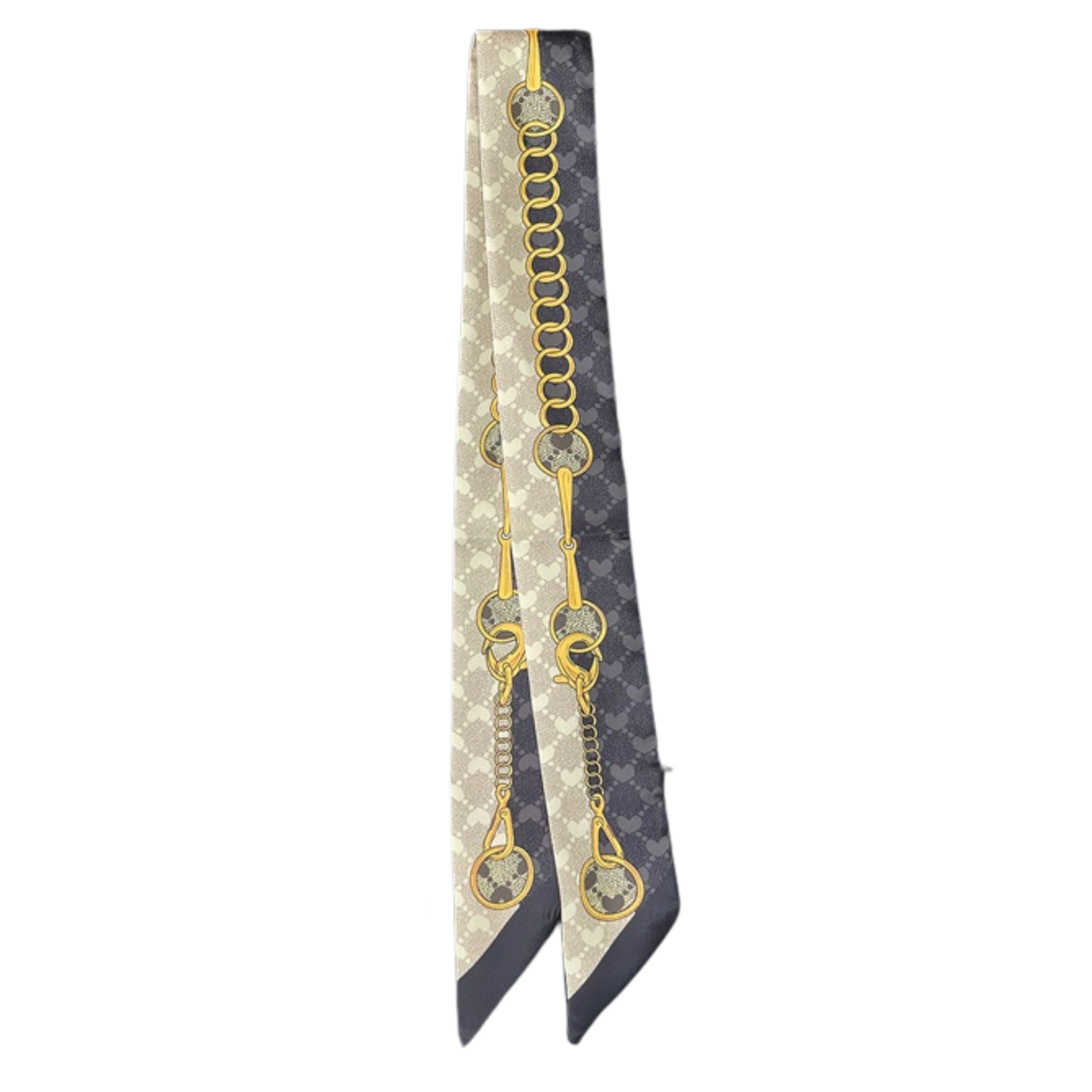 MATLOCK Horse Design Twilly Scarf, Hair or Handbag Tie - 85 x 5 cms