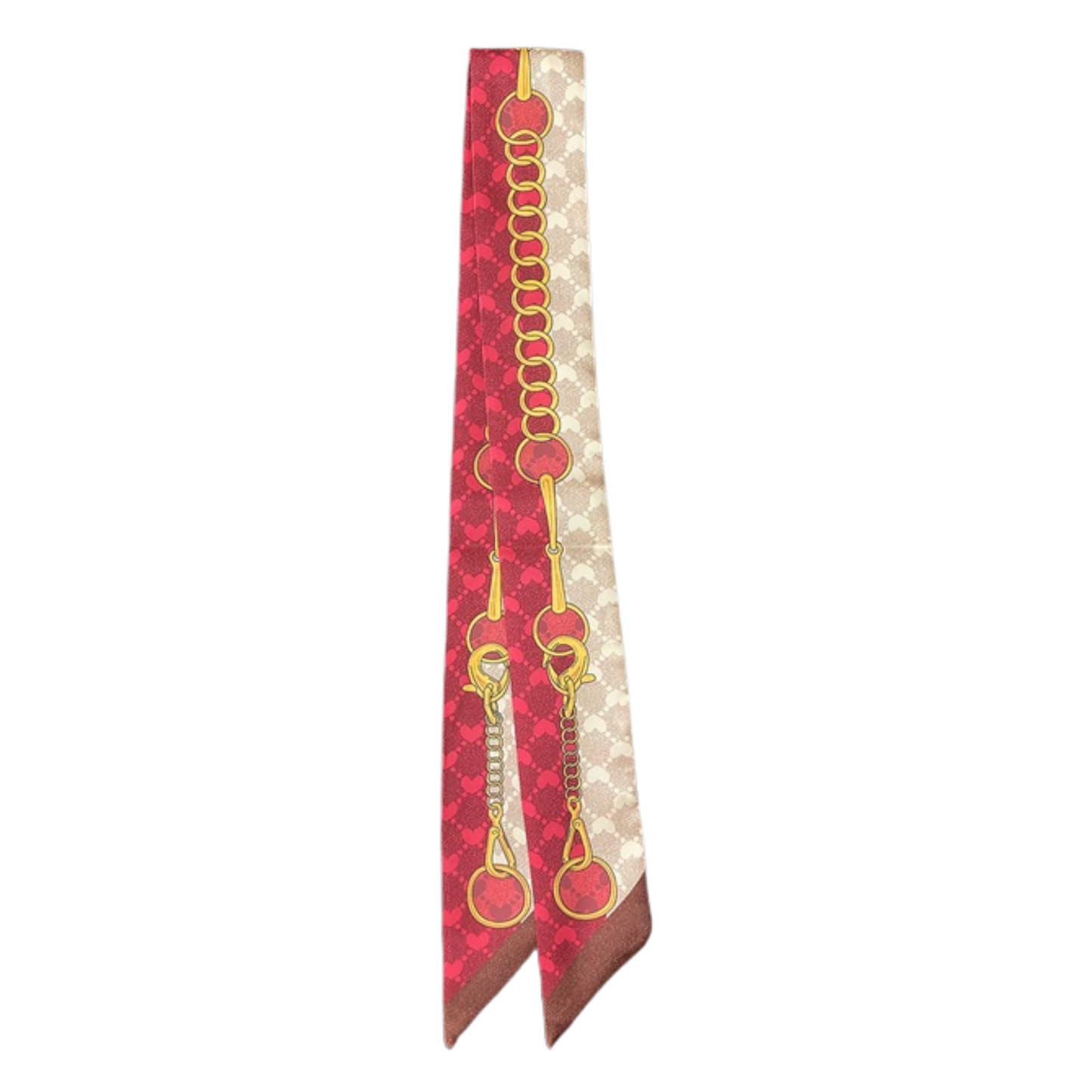 MATLOCK Horse Design Twilly Scarf, Hair or Handbag Tie - 85 x 5 cms