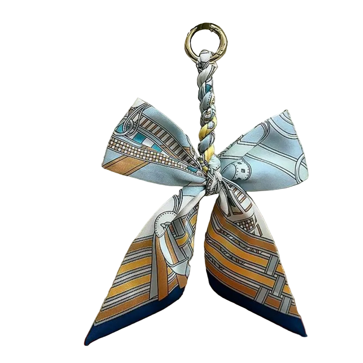 MORNA Pre-tied Twilly Handbag or Keyring Bow - 16 x 20 cms
