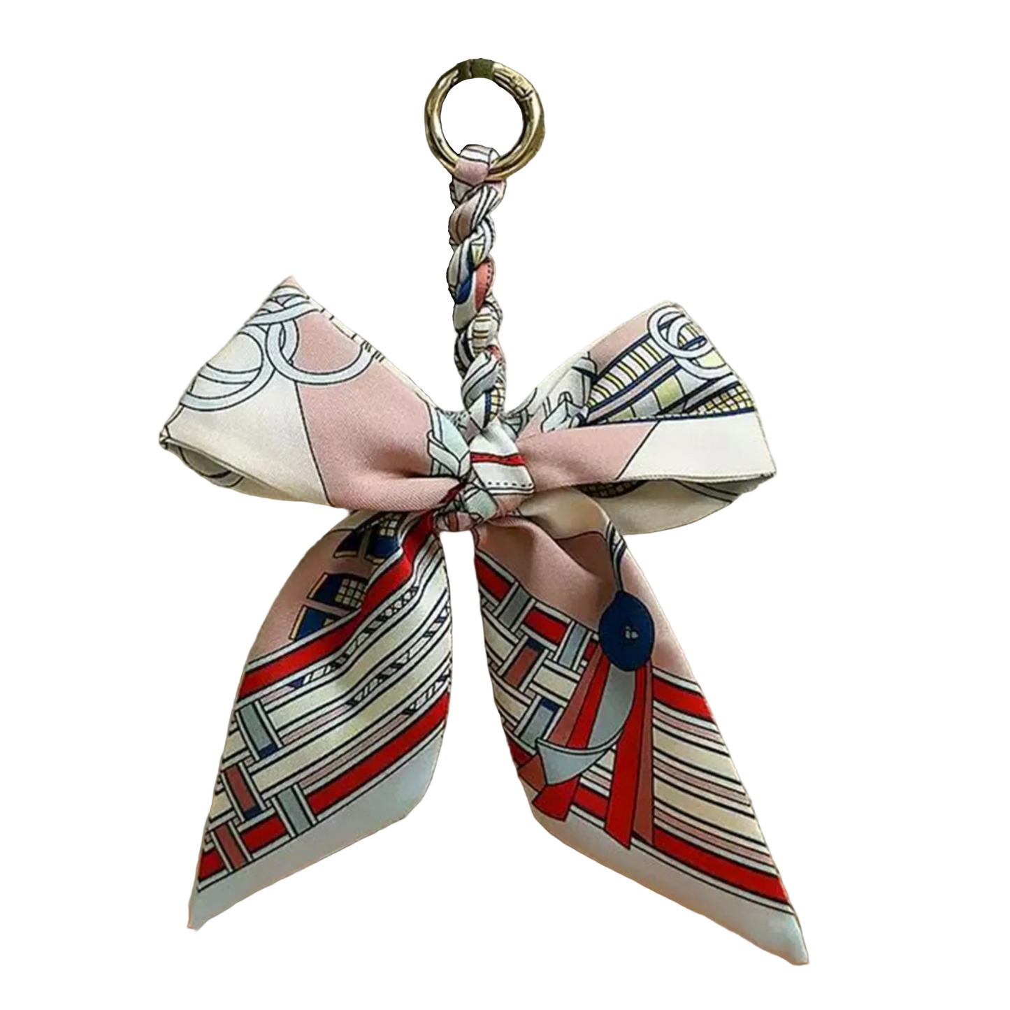 MORNA Pre-tied Twilly Handbag or Keyring Bow - 16 x 20 cms