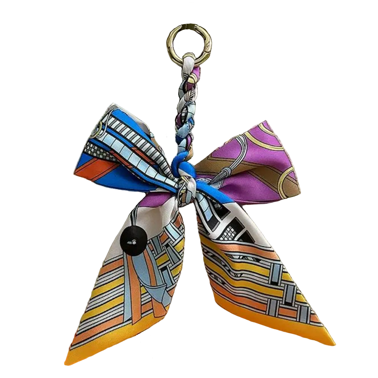 MORNA Pre-tied Twilly Handbag or Keyring Bow - 16 x 20 cms