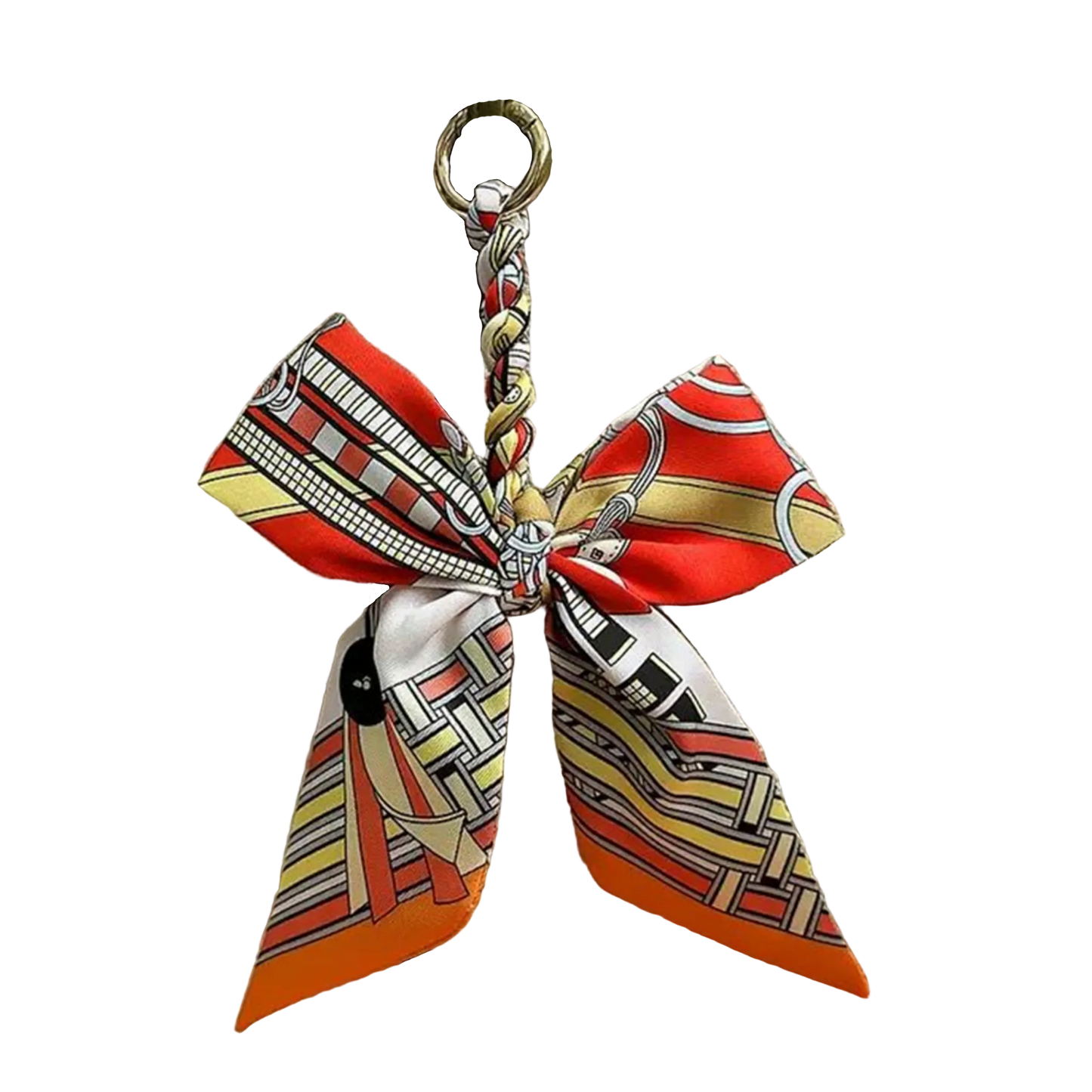 MORNA Pre-tied Twilly Handbag or Keyring Bow - 16 x 20 cms