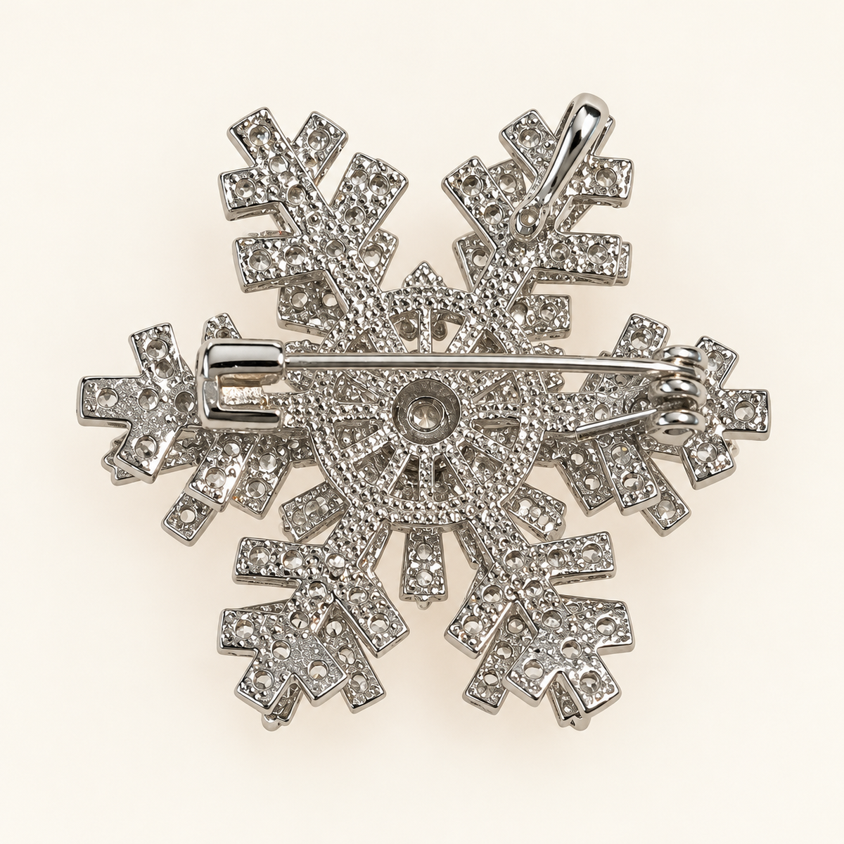 NEVE Zircon Spinning Snowflake Brooch & Pendant