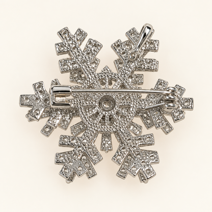 NEVE Zircon Spinning Snowflake Brooch & Pendant