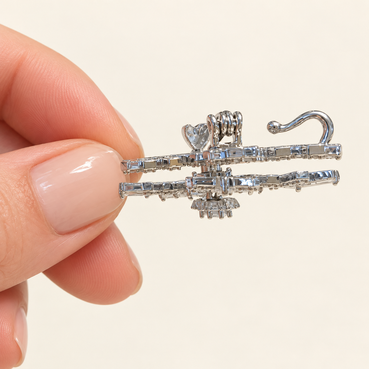 NEVE Zircon Spinning Snowflake Brooch & Pendant