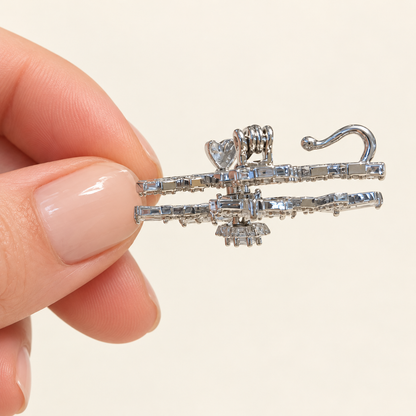 NEVE Zircon Spinning Snowflake Brooch & Pendant