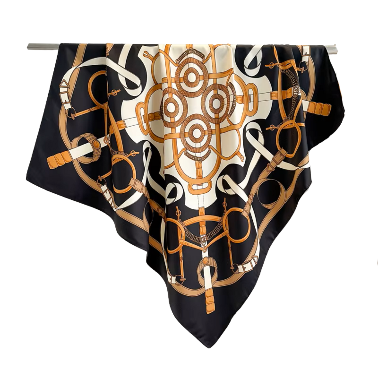 NEWPORT 70 Horse Design Twill Scarf - 70 x 70 cms
