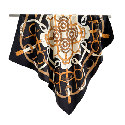NEWPORT 70 Horse Design Twill Scarf - 70 x 70 cms