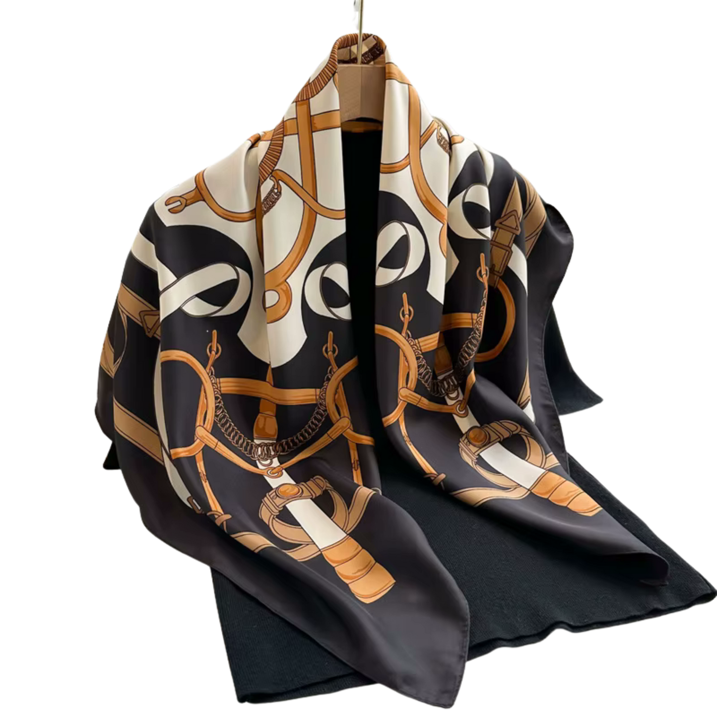 NEWPORT 70 Horse Design Twill Scarf - 70 x 70 cms