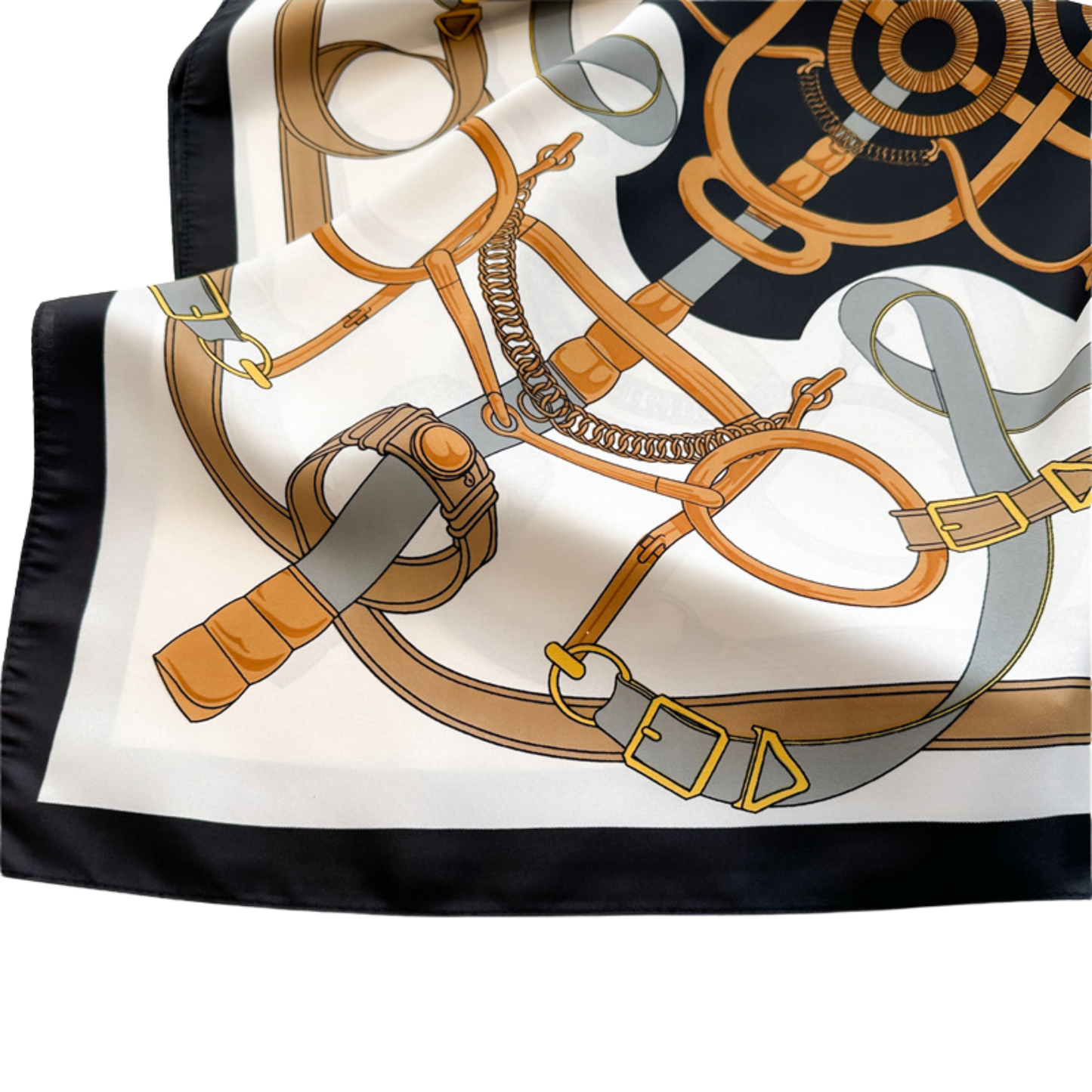 NEWPORT 70 Horse Design Twill Scarf - 70 x 70 cms