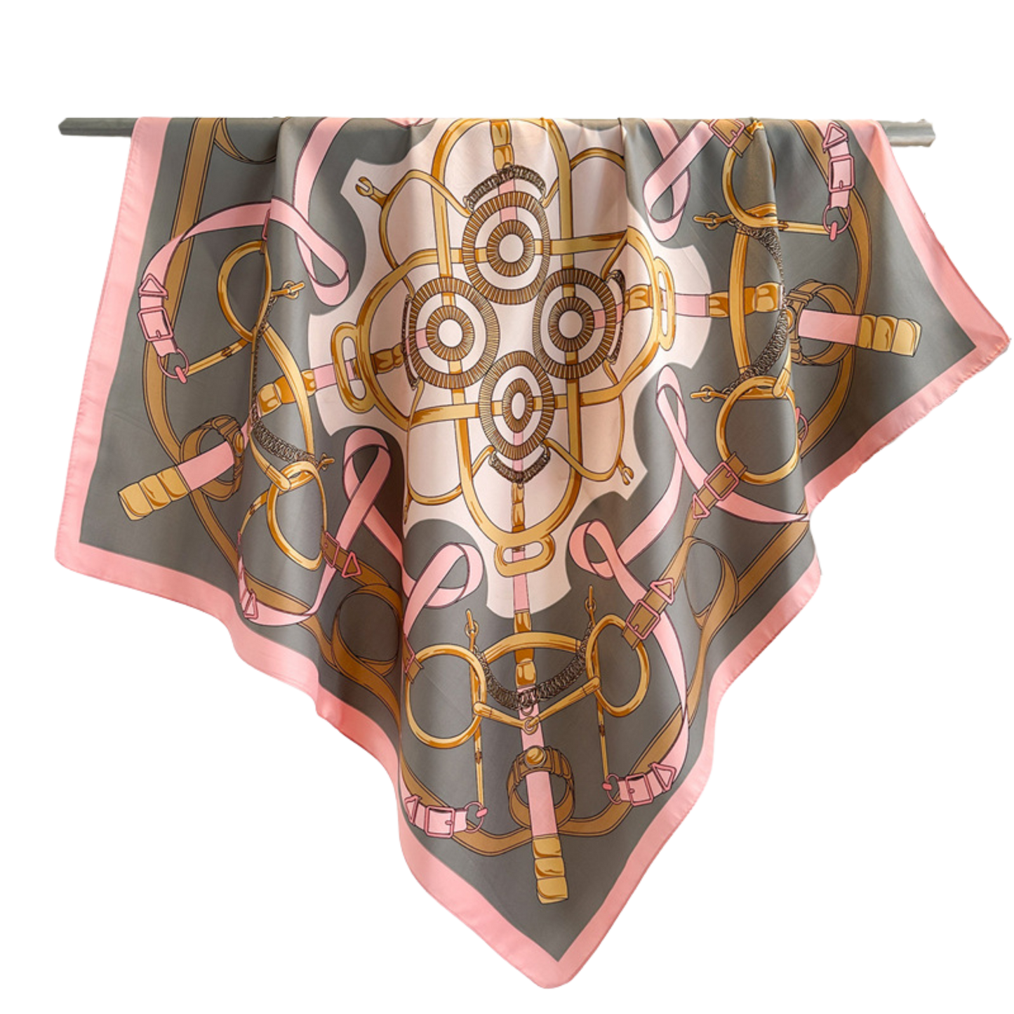 NEWPORT 70 Horse Design Twill Scarf - 70 x 70 cms