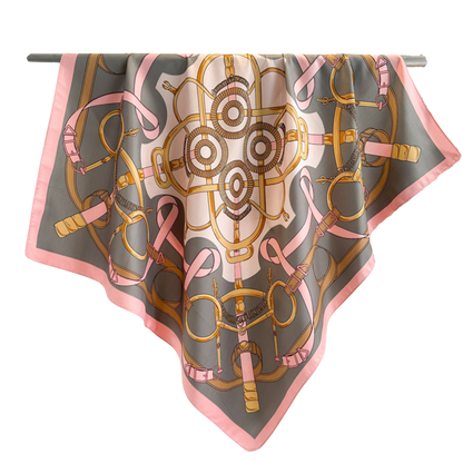 NEWPORT 70 Horse Design Twill Scarf - 70 x 70 cms