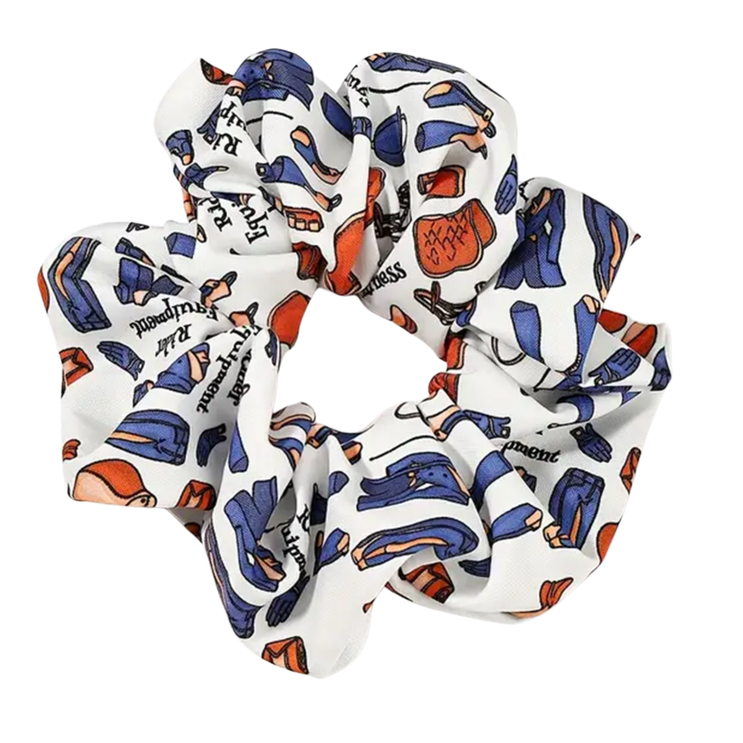 OLIVIA Horse Design Scrunchie & Matching Bow (sold individually)