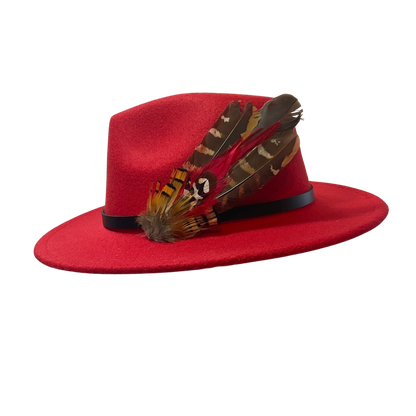 PERTH Genuine Pheasant Feather Hat Plume