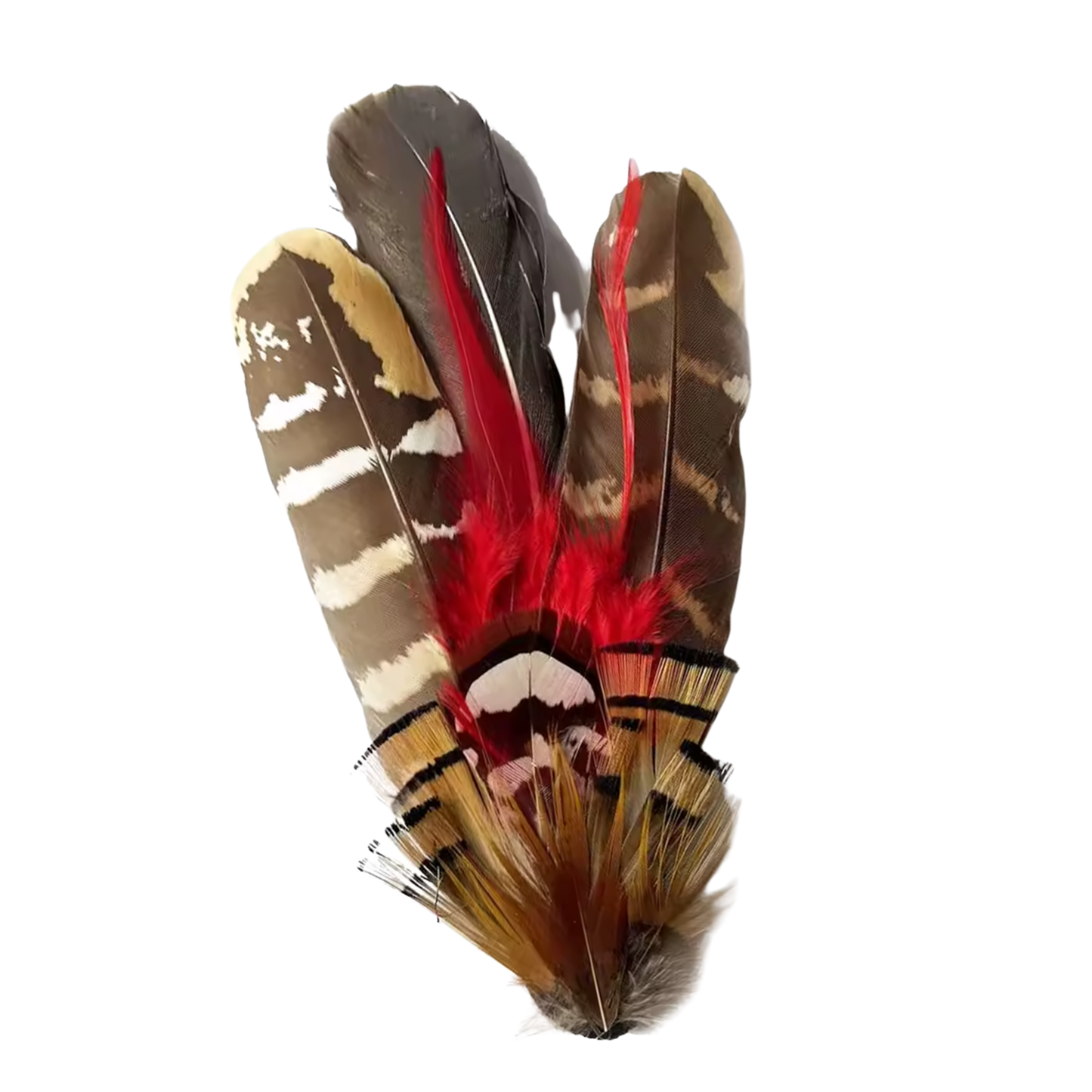PERTH Genuine Pheasant Feather Hat Plume with Brooch Pin