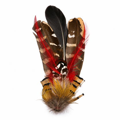 PERTH  Natural Feather Hat Plume with Brooch Pin
