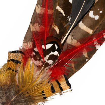 PERTH  Natural Feather Hat Plume with Brooch Pin