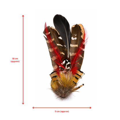 PERTH  Natural Feather Hat Plume with Brooch Pin