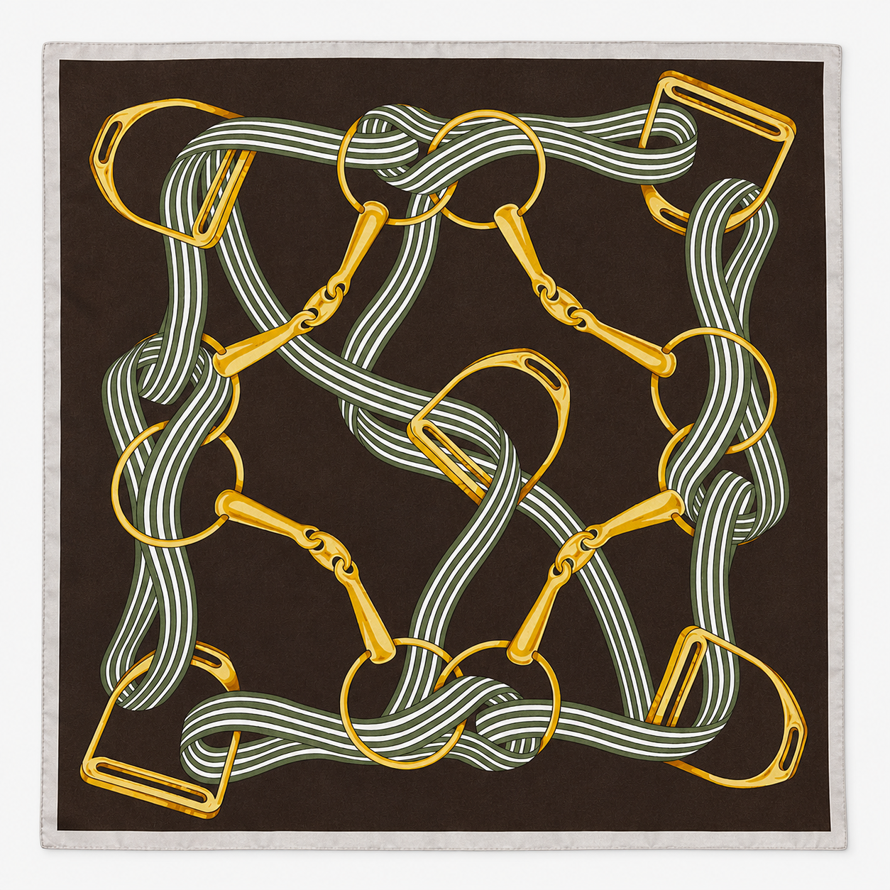 PEYTON Horse Design Twill Scarf - 70 x 70 cm
