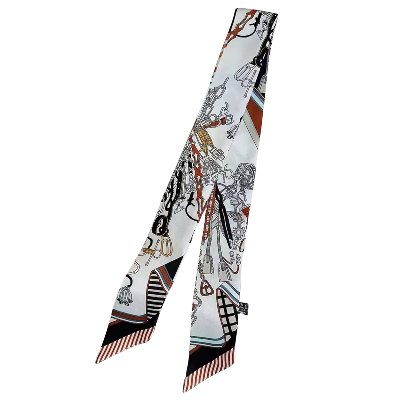 PIA Horse Design Twilly Scarf, Hair or Handbag Tie - 85 x 5 cms