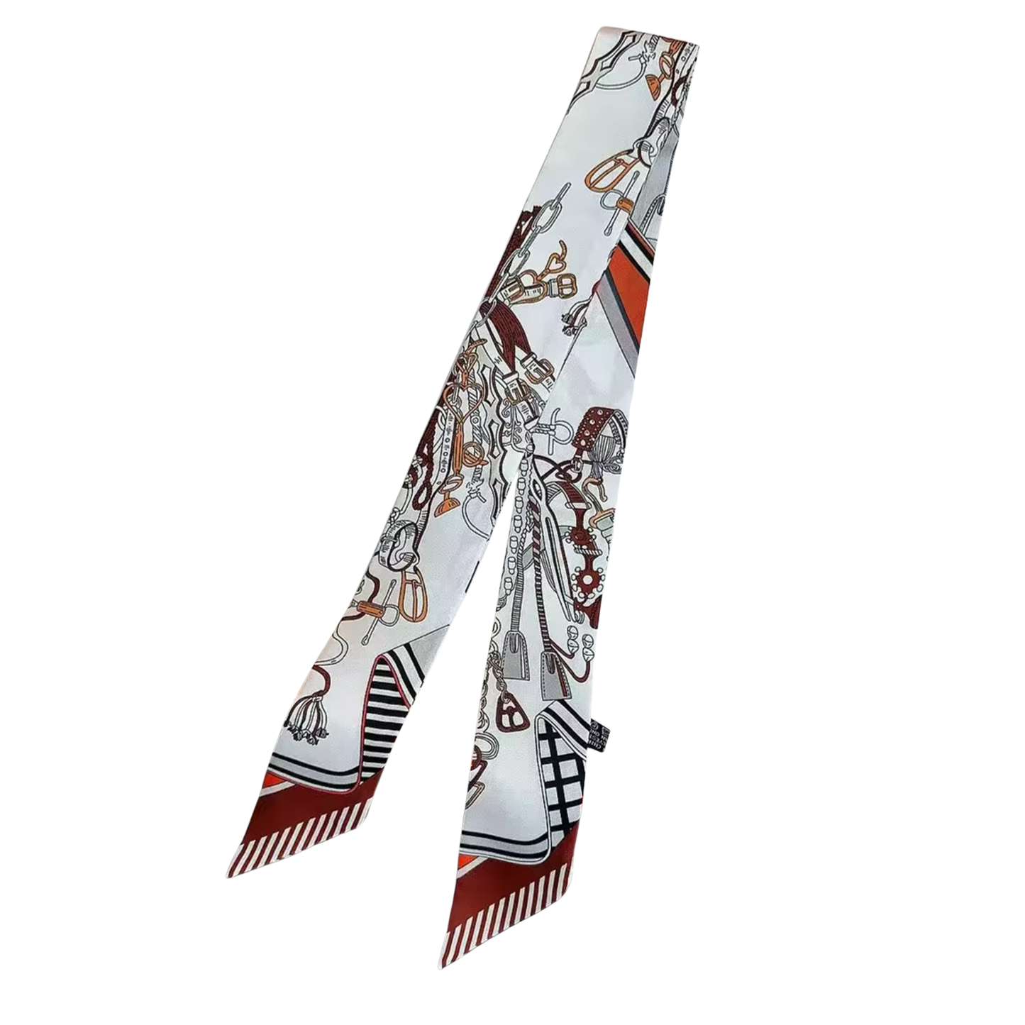 PIA Horse Design Twilly Scarf, Hair or Handbag Tie - 85 x 5 cms