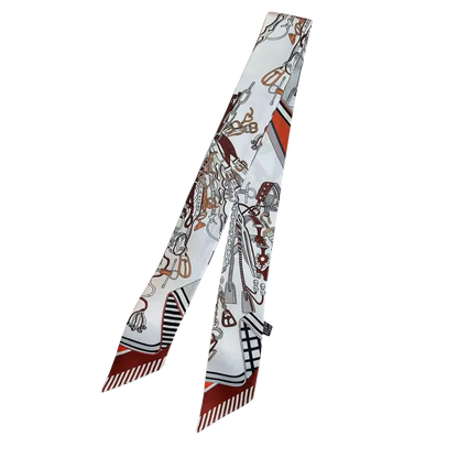 PIA Horse Design Twilly Scarf, Hair or Handbag Tie - 85 x 5 cms
