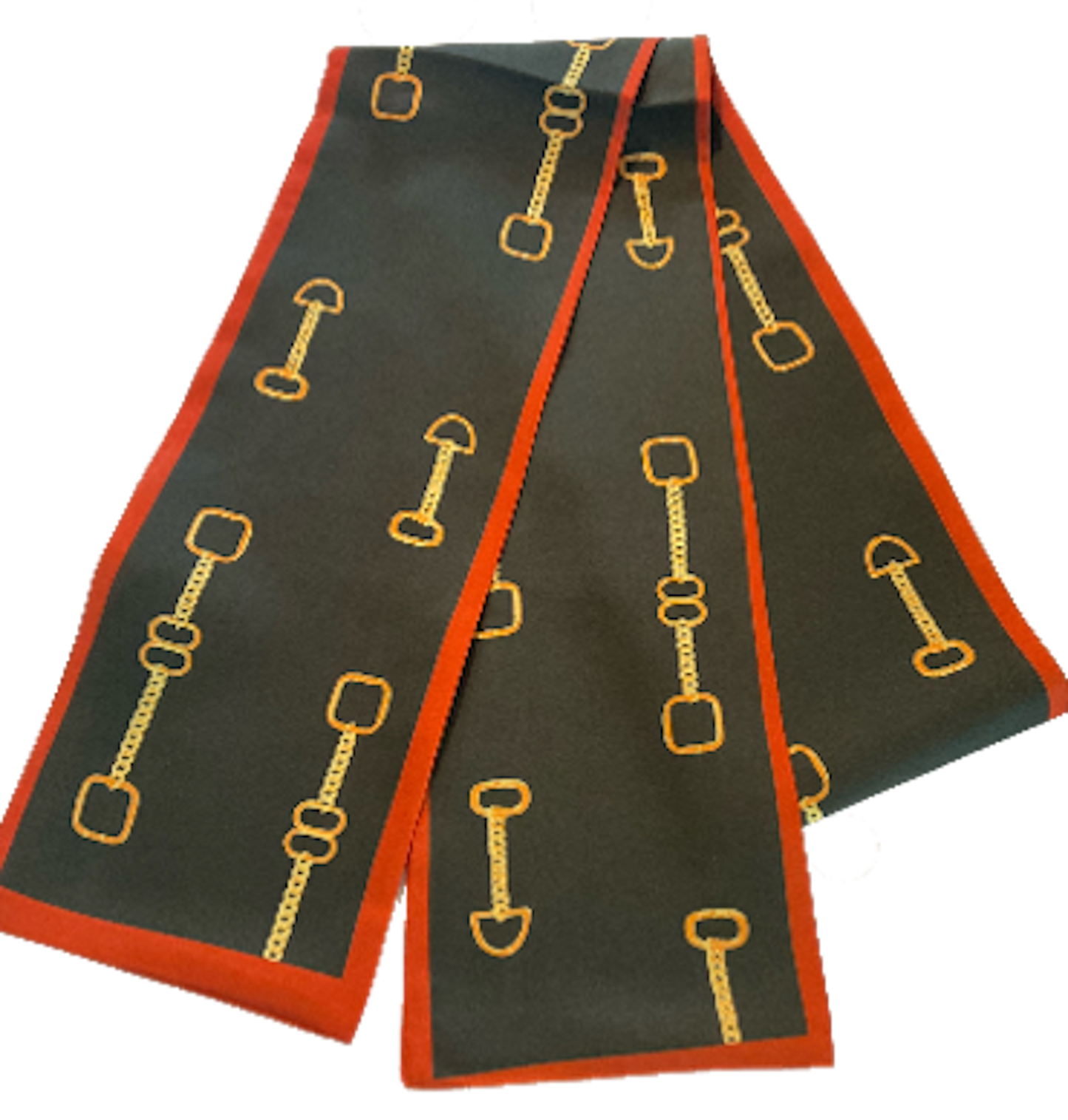 RENAE Horse Design, Satin Skinny Scarf - 148 X 12 cms