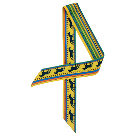 RYE Horse Design Twilly Scarf, Hair or Handbag Tie - 85 x 5 cms